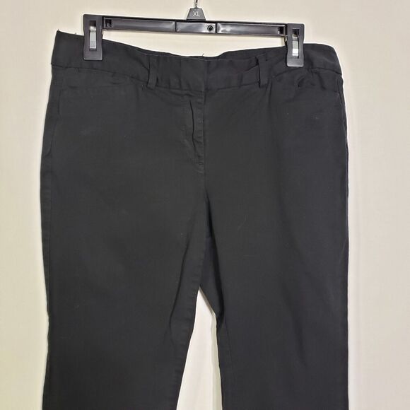 Ann Taylor LOFT Cropped Pants Womens Size 8P Petite Marisa Fit Mid Rise Black - Picture 6 of 10